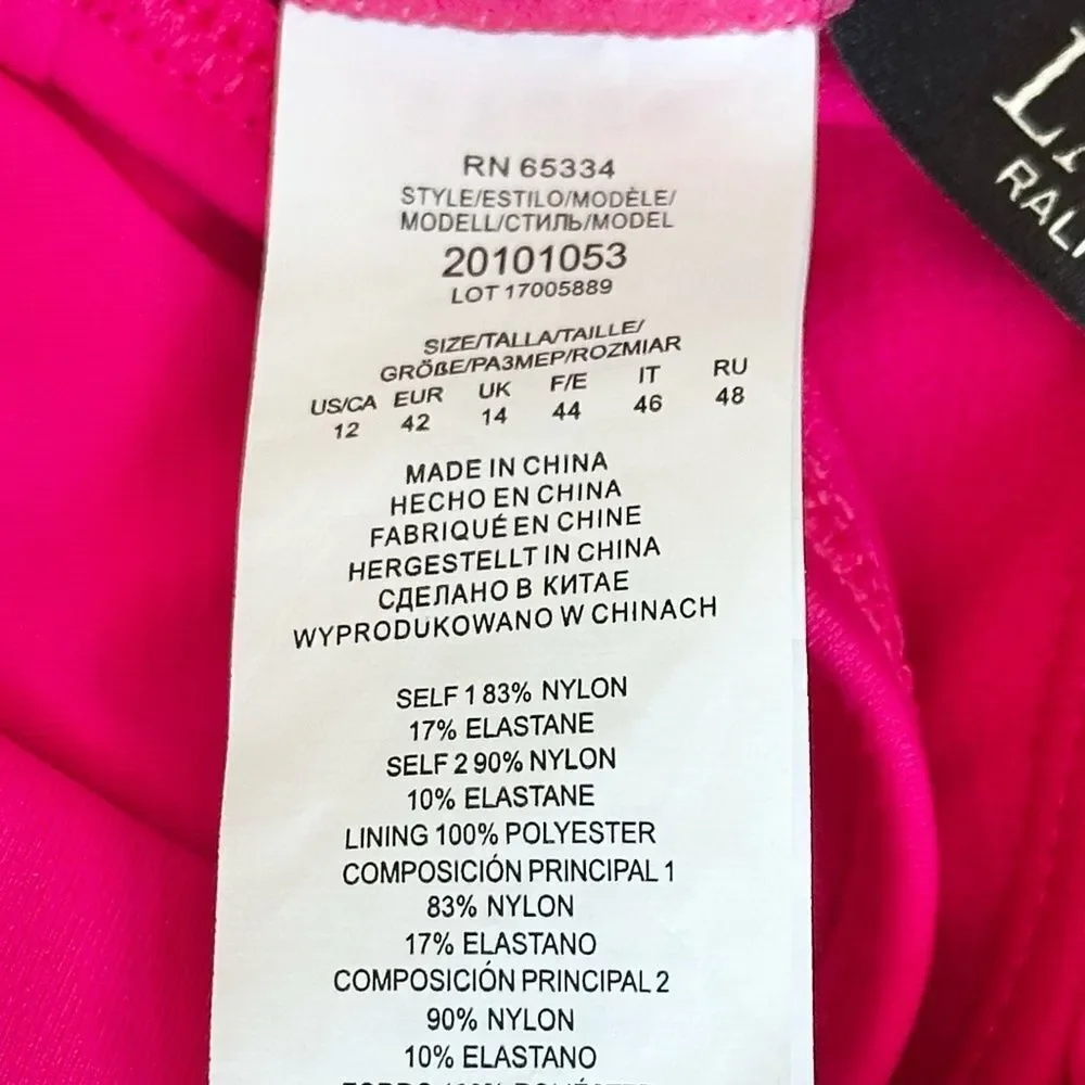 NWT Lauren Ralph Lauren Beach Club Hipster Bikini Swim Bottom Size 12